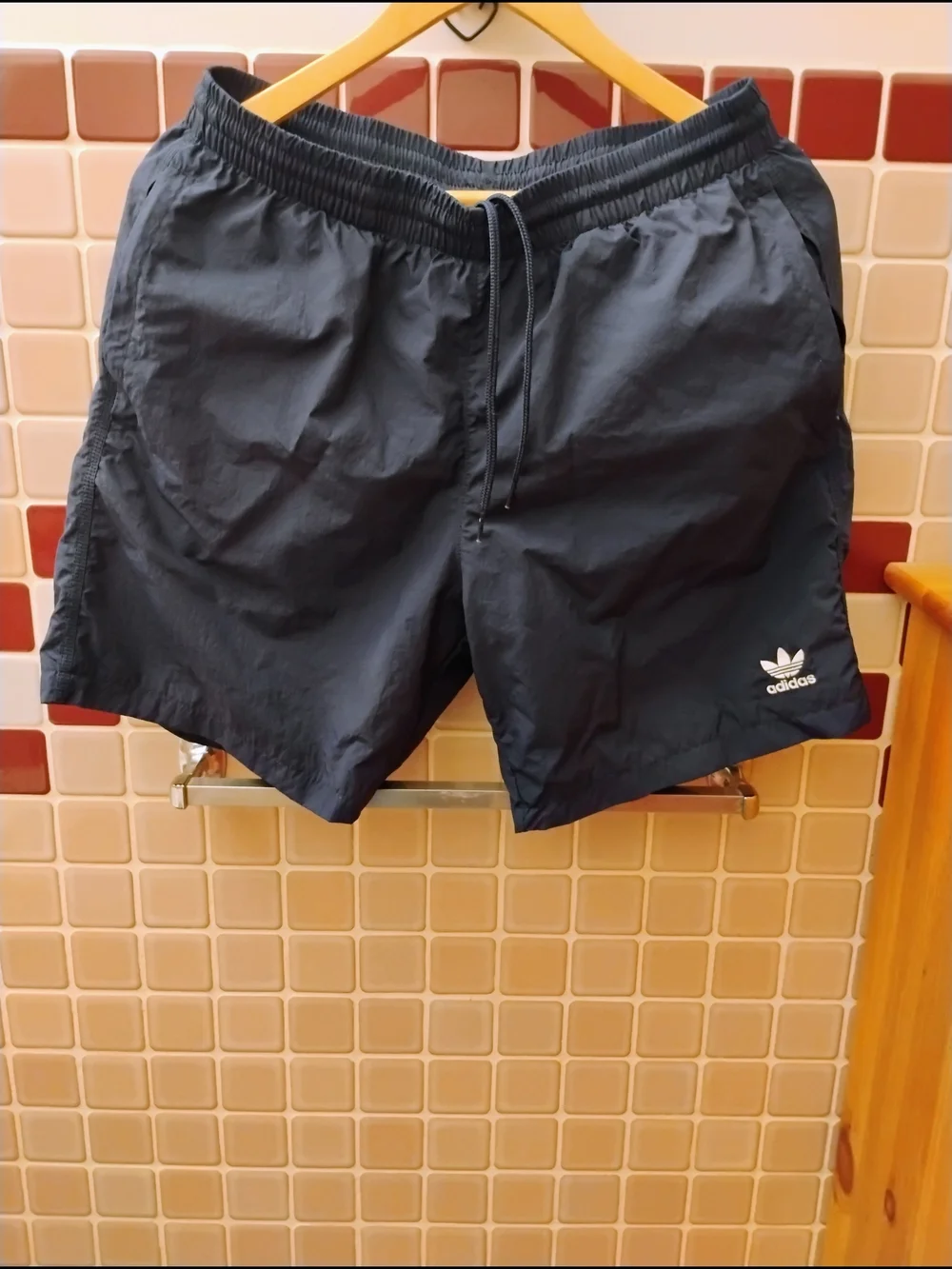 Adidas Men’s Navy Swim Shorts with Trefoil Logo - Picture 1 of 3